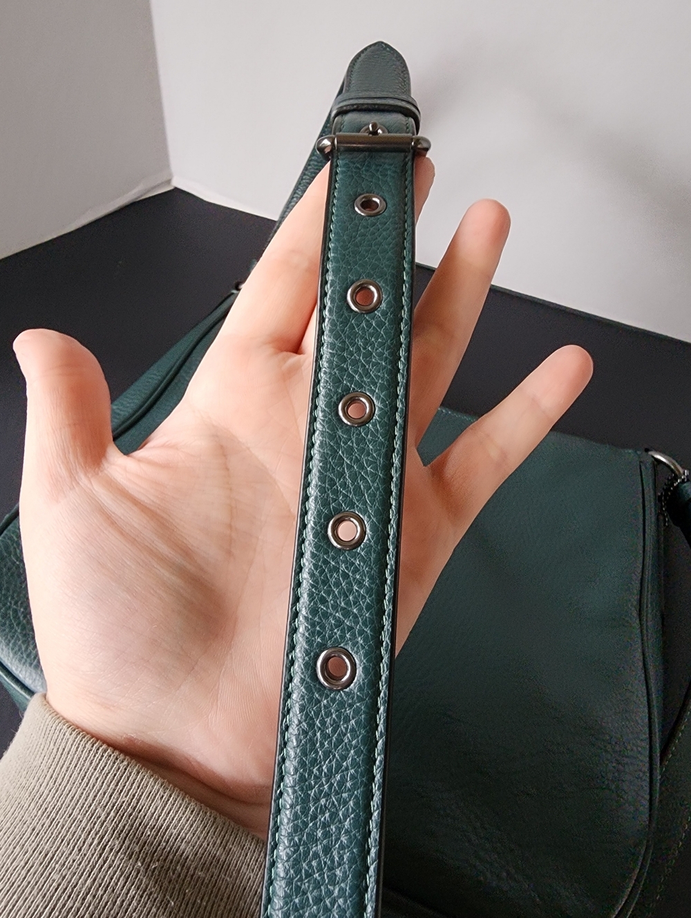Coach Ellie File Crossbody Bag, Forest Green, EUC, 2021, $350 MSRP - Picture 5 of 10